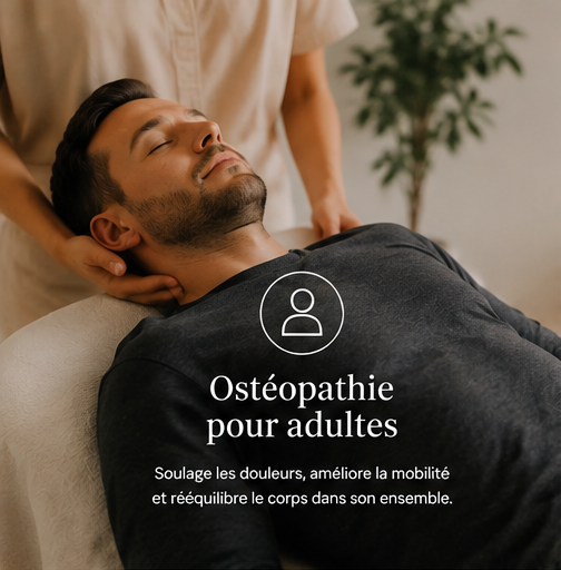 Ostéopathie pour adultes à Draguignan — soulagement des douleurs et de la mobilité